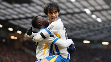 Yankuba Minteh and Kaoru Mitoma both helped Brighton & Hove beat Manchester United.