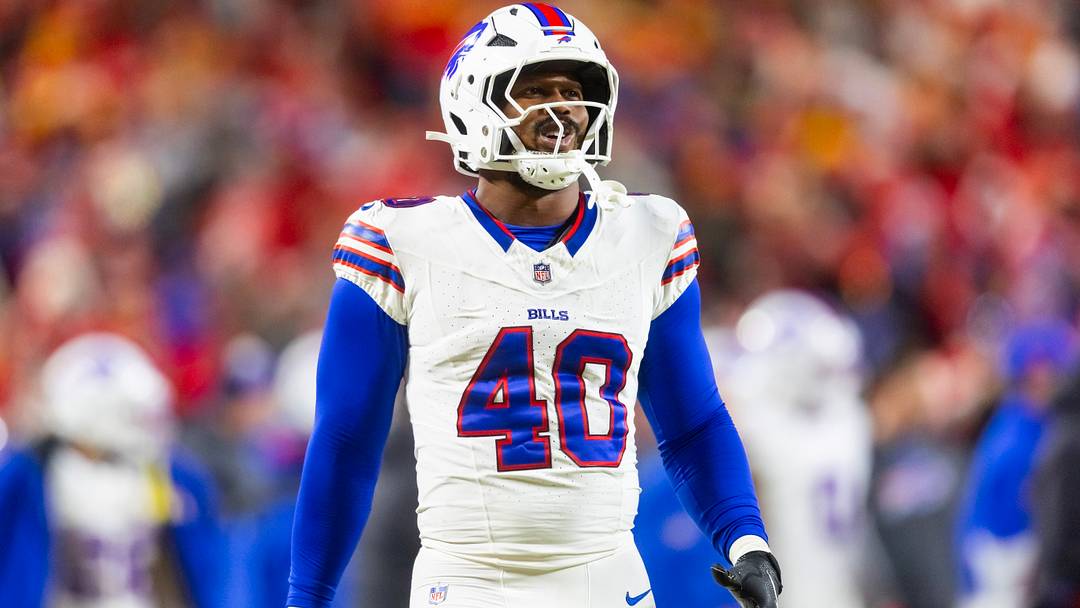 Buffalo Bills linebacker Von Miller against the Kansas City Chiefs during the AFC Championship game.
