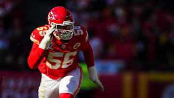 Kansas City Chiefs defensive lineman George Karlaftis.