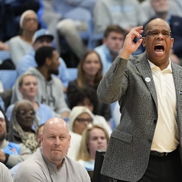 UNC basketball head coach Hubert Davis