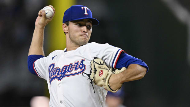 Jack Leiter held the New York Yankees to two runs in the first five innings but they added three against him in the sixth.