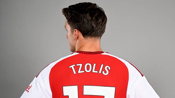 Arsenal Unveil New Signing Christos Tzolis