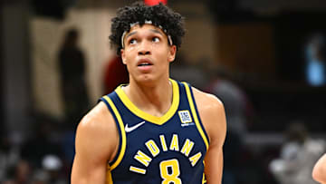 Former Indiana Pacers forward Enrique Freeman (8)