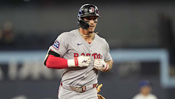 Boston Red Sox outfielder Jarren Duran has hit five homers with 15 stolen bases this season.