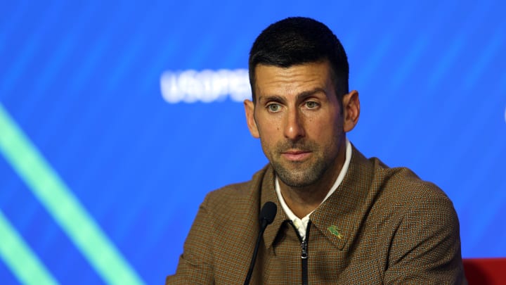 Novak Djokovic at the 2024 US Open