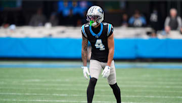 Tetairoa McMillan and the Carolina Panthers are favored against the New Orleans Saints on Sunday.