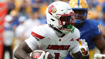 Louisville Cardinals running back Isaac Brown (1)