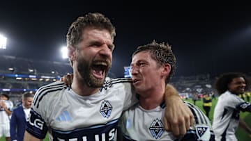 Thomas Müller (left) and Ryan Gauld (right) will lead Vancouver Whitecaps FC into their first MLS Cup final against Inter Miami. 