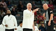 Nov 25, 2025; Las Vegas, Nevada, USA; San Diego State Aztecs head coach Brian Dutcher.