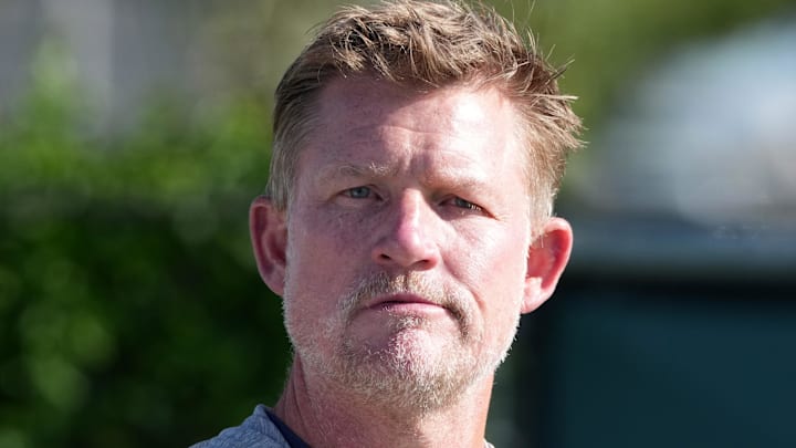 Los Angeles Rams general manager Les Snead. Mandatory Credit: Kirby Lee-Imagn Images