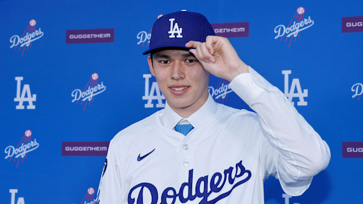 Los Angeles Dodgers pitcher Roki Sasaki