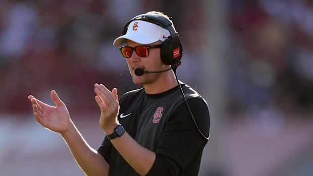 USC Trojans' Lincoln Riley 'Excited' Enter Big Ten Play After Dominate Win Jayden Maiava Makai Lemon Ja'Kobi Lane Clay Helton