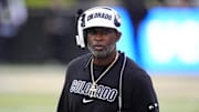 Colorado Buffaloes head coach Deion Sanders during the first quarter 
