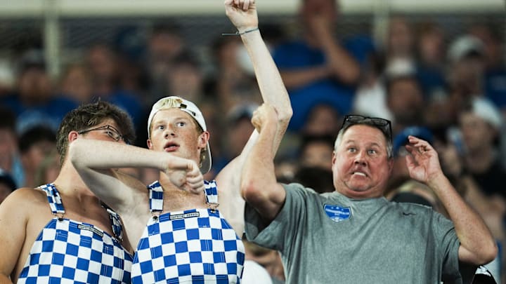 Fans as the Kentucky Wildcats play Eastern Michigan at Kroger Field in Lexington, Kentucky Saturday, Sept. 13, 2025.