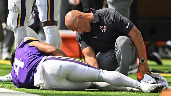 Vikings wide receiver Rondale Moore will miss the 2025 season. Vikings wide receiver Rondale Moore will miss the 2025 season.