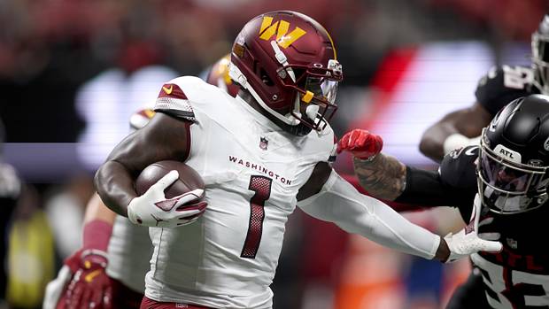Washington Commanders wide receiver Deebo Samuel Sr. fantasy football buy-low candidate Washington Commanders wide receiver Deebo Samuel Sr. fantasy football buy-low candidate