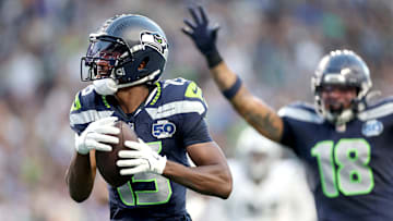 Tory Horton with the Seattle Seahawks