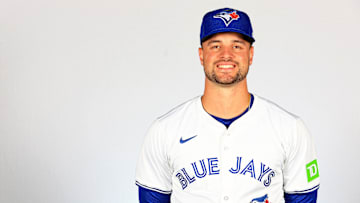 Damiano Palmegiani is pictured during Spring Training in February.