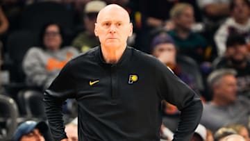 Indiana Pacers head coach Rick Carlisle during the first half of the game at Mortgage Matchup Center.