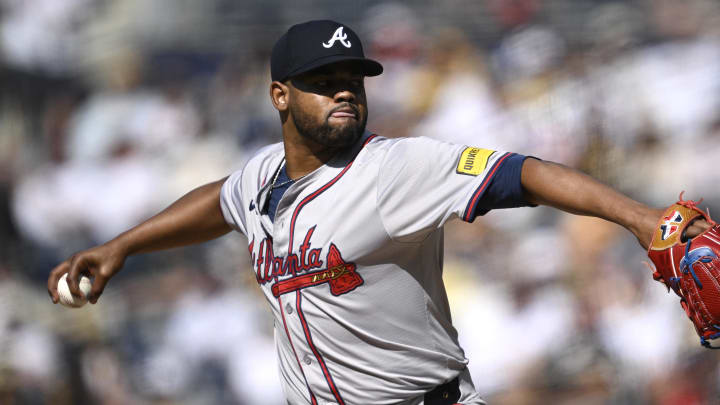 Atlanta Braves starting pitcher Reynaldo Lopez left Sunday's game with forearm tightness.