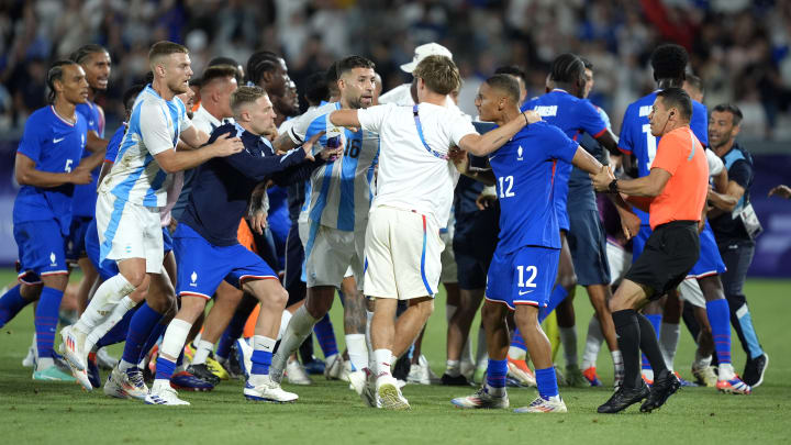 France v Argentina: Men's Football Quarterfinal - Olympic Games Paris 2024: Day 7 France v Argentina: Men's Football Quarterfinal - Olympic Games Paris 2024: Day 7