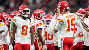 Kansas City Chiefs WR DeAndre Hopkins, QB Patrick Mahomes
