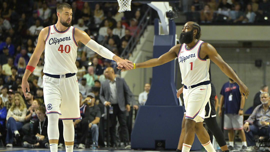 Ivica Zubac, James Harden, LA Clippers