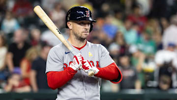 Sep 7, 2025; Phoenix, Arizona, USA; Boston Red Sox third baseman Alex Bregman against the Arizona Diamondbacks at Chase Field. Mandatory Credit: Mark J. Rebilas-Imagn Images