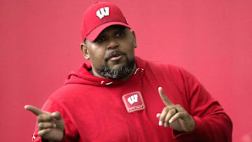 Wisconsin defensive line coach E.J. Whitlow is shown during spring football practice Thursday, April 3, 2025 in Madison, Wisconsin. Mark Hoffman/Milwaukee Journal Sentinel