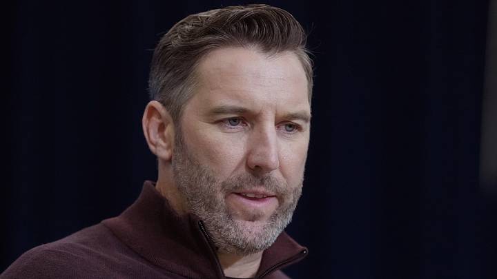 Washington Commanders general manager Adam Peters (Kirby Lee-Imagn Images)