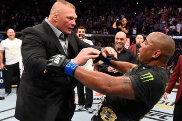 Cormier and Lesnar almost fought for the UFC heavyweight title