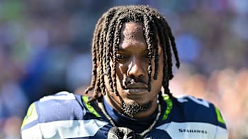 Riq Woolen of the Seattle Seahawks