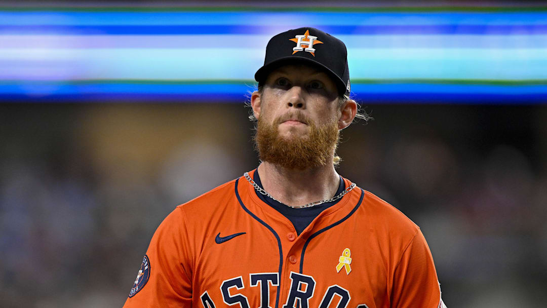 Houston Astros relief pitcher Craig Kimbrel (46) 