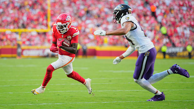 Chiefs wide receiver Xavier Worthy