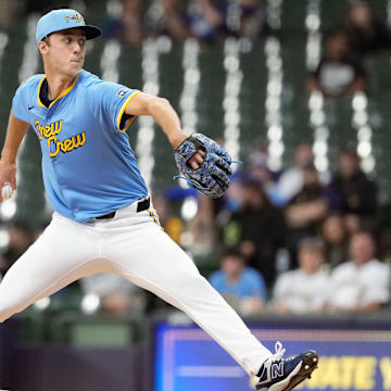 Milwaukee Brewers pitcher Jacob Misiorowski