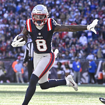 New England Patriots wide receiver Stefon Diggs has scored a touchdown in three games in a row.