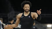 Feb 21, 2025; Austin, Texas, USA; Detroit Pistons guard Cade Cunningham (2) warms up before the game against the San Antonio Spurs at Moody Center. Mandatory Credit: Scott Wachter-Imagn Images