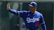 Mar 8, 2025; Phoenix, Arizona, USA; Los Angeles Dodgers manager Dave Roberts (30) before a game against the Chicago White Sox at Camelback Ranch-Glendale. Mandatory Credit: Rick Scuteri-Imagn Images