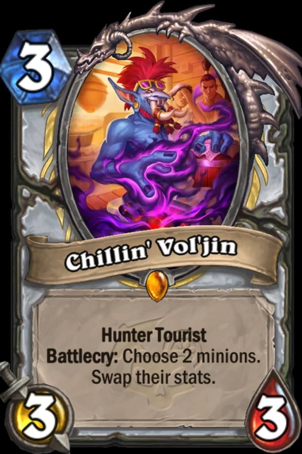 Chillin' Voljin car from hearthstone Perils in Paradise