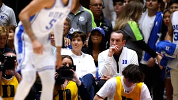 Arizona v Duke; Former Duke basketball head coach Mike Krzyzewski