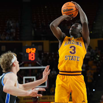 Arizona State Sun Devils guard Joson Sanon (3) is reportedly entering the college basketball transfer portal.