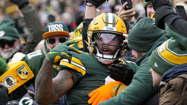 Former Alabama Crimson Tide running back Josh Jacobs of the Green Bay Packers.
