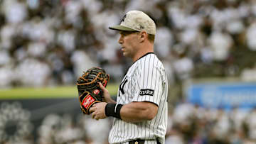 May 16, 2025; Bronx, New York, USA; New York Yankees first baseman Paul Goldschmidt (48) during a game against the New York Mets at Yankee Stadium. Mandatory Credit: John Jones-Imagn Images
