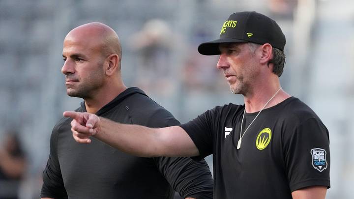 Wildcats FFC coaches Robert Saleh (left) and Kyle Shanahan (right)