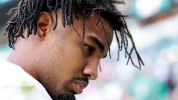 Jaylen Waddle of the Miami Dolphins