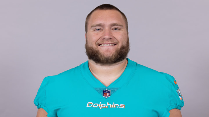 Miami Dolphins rookie center Andrew Meyer