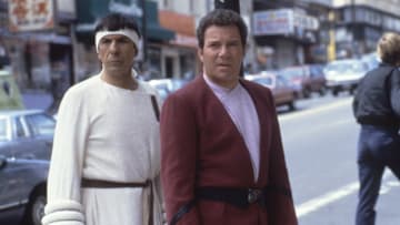On the set of Star Trek IV: The Voyage Home