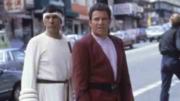 On the set of Star Trek IV: The Voyage Home