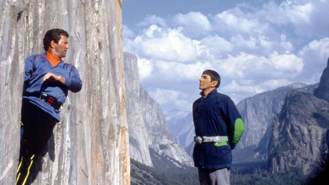 On the set of Star Trek V: The Final Frontier
