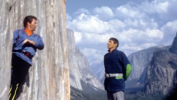 On the set of Star Trek V: The Final Frontier